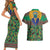 African Pattern Traditional Kanga Style Couples Matching Short Sleeve Bodycon Dress and Hawaiian Shirt LT9 - Wonder Print Shop