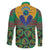 African Pattern Traditional Kanga Style Family Matching Long Sleeve Bodycon Dress and Hawaiian Shirt LT9 - Wonder Print Shop