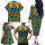 African Pattern Traditional Kanga Style Family Matching Off The Shoulder Long Sleeve Dress and Hawaiian Shirt - Wonder Print Shop