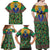 African Pattern Traditional Kanga Style Family Matching Off Shoulder Maxi Dress and Hawaiian Shirt LT9 - Wonder Print Shop