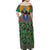 African Pattern Traditional Kanga Style Family Matching Off Shoulder Maxi Dress and Hawaiian Shirt LT9 - Wonder Print Shop