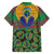 African Pattern Traditional Kanga Style Family Matching Off Shoulder Short Dress and Hawaiian Shirt LT9 - Wonder Print Shop