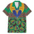 African Pattern Traditional Kanga Style Family Matching Short Sleeve Bodycon Dress and Hawaiian Shirt - Wonder Print Shop
