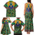 African Pattern Traditional Kanga Style Family Matching Tank Maxi Dress and Hawaiian Shirt - Wonder Print Shop