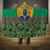 African Pattern Traditional Kanga Style Hooded Blanket