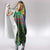 African Pattern Traditional Kanga Style Hooded Blanket