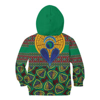African Pattern Traditional Kanga Style Kid Hoodie - Wonder Print Shop