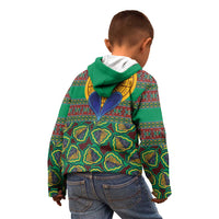 African Pattern Traditional Kanga Style Kid Hoodie - Wonder Print Shop