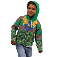 African Pattern Traditional Kanga Style Kid Hoodie - Wonder Print Shop