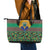 African Pattern Traditional Kanga Style Leather Tote Bag - Wonder Print Shop