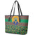 African Pattern Traditional Kanga Style Leather Tote Bag - Wonder Print Shop