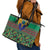 African Pattern Traditional Kanga Style Leather Tote Bag - Wonder Print Shop