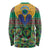 African Pattern Traditional Kanga Style Long Sleeve Shirt - Wonder Print Shop