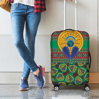 African Pattern Traditional Kanga Style Luggage Cover - Wonder Print Shop