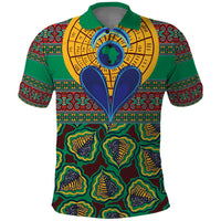 African Pattern Traditional Kanga Style Polo Shirt - Wonder Print Shop