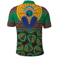African Pattern Traditional Kanga Style Polo Shirt - Wonder Print Shop
