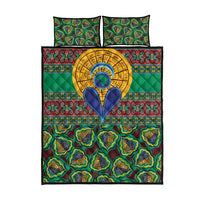 African Pattern Traditional Kanga Style Quilt Bed Set - Wonder Print Shop