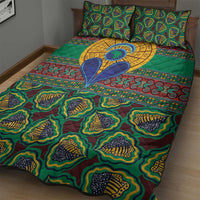 African Pattern Traditional Kanga Style Quilt Bed Set - Wonder Print Shop