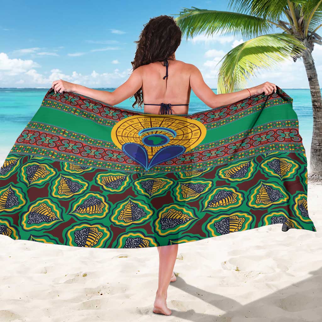 African Pattern Traditional Kanga Style Sarong - Wonder Print Shop