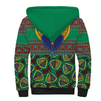 African Pattern Traditional Kanga Style Sherpa Hoodie - Wonder Print Shop