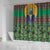 African Pattern Traditional Kanga Style Shower Curtain