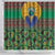African Pattern Traditional Kanga Style Shower Curtain