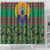 African Pattern Traditional Kanga Style Shower Curtain