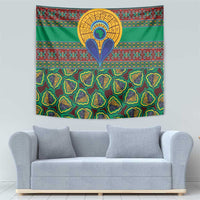 African Pattern Traditional Kanga Style Tapestry - Wonder Print Shop