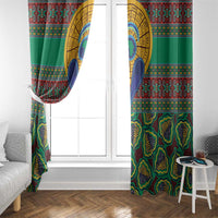 African Pattern Traditional Kanga Style Window Curtain - Wonder Print Shop