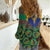 African Pattern Traditional Kanga Style Women Casual Shirt - Wonder Print Shop