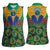 African Pattern Traditional Kanga Style Women Sleeveless Polo Shirt - Wonder Print Shop