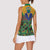 African Pattern Traditional Kanga Style Women Sleeveless Polo Shirt - Wonder Print Shop