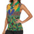 African Pattern Traditional Kanga Style Women Sleeveless Polo Shirt - Wonder Print Shop