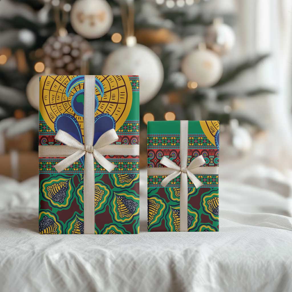 Africa Pattern Traditional Kanga Style Wrapping Paper - Wonder Print Shop