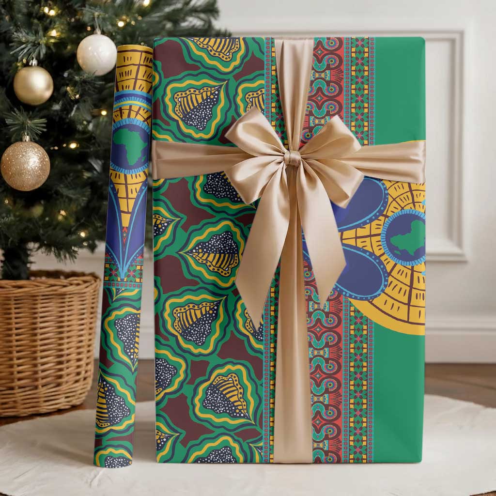 Africa Pattern Traditional Kanga Style Wrapping Paper - Wonder Print Shop