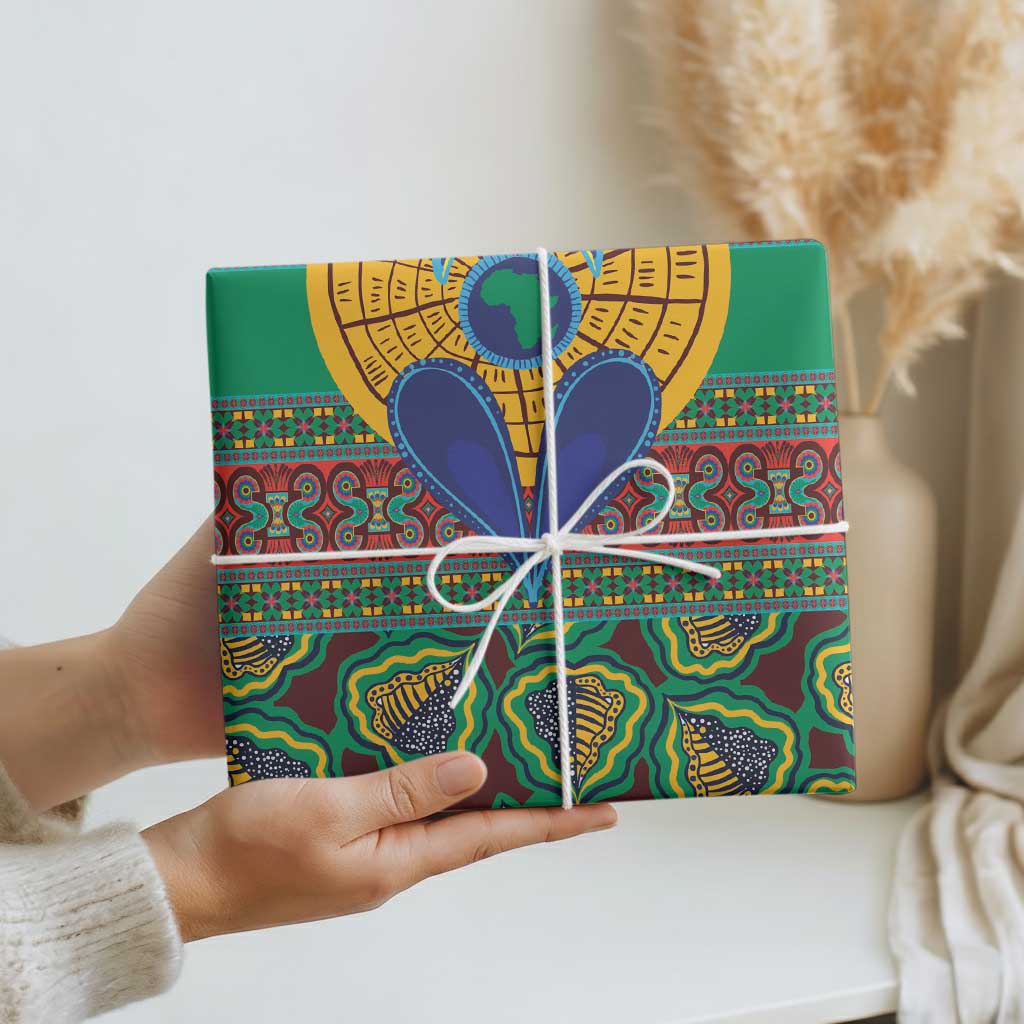 Africa Pattern Traditional Kanga Style Wrapping Paper - Wonder Print Shop