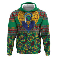 African Pattern Traditional Kanga Style Zip Hoodie - Wonder Print Shop