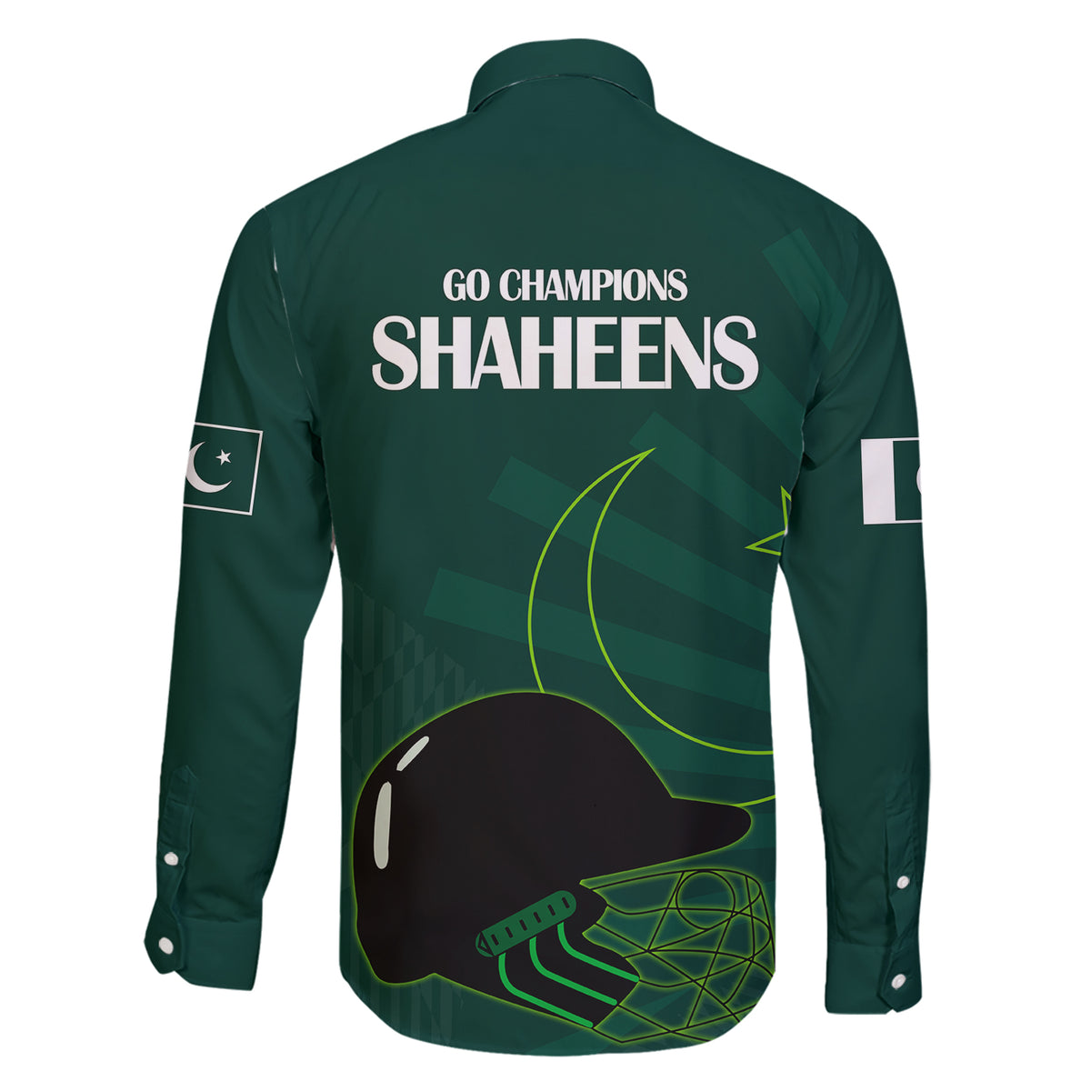 Pakistan Cricket Helmet Family Matching Short Sleeve Bodycon Dress and Hawaiian Shirt Proud Shaheen Falcon Star and Crescent - Wonder Print Shop