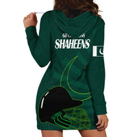 Pakistan Cricket Helmet Hoodie Dress Proud Shaheen Falcon Star and Crescent - Wonder Print Shop
