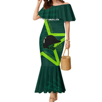 Pakistan Cricket Helmet Mermaid Dress Proud Shaheen Falcon Star and Crescent - Wonder Print Shop