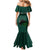 Pakistan Cricket Helmet Mermaid Dress Proud Shaheen Falcon Star and Crescent - Wonder Print Shop