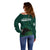 Pakistan Cricket Helmet Off Shoulder Sweater Proud Shaheen Falcon Star and Crescent - Wonder Print Shop