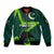 Pakistan Cricket Helmet Sleeve Zip Bomber Jacket Proud Shaheen Falcon Star and Crescent - Wonder Print Shop