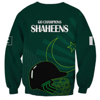Pakistan Cricket Helmet Sweatshirt Proud Shaheen Falcon Star and Crescent - Wonder Print Shop