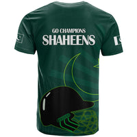 Pakistan Cricket Helmet T Shirt Proud Shaheen Falcon Star and Crescent - Wonder Print Shop