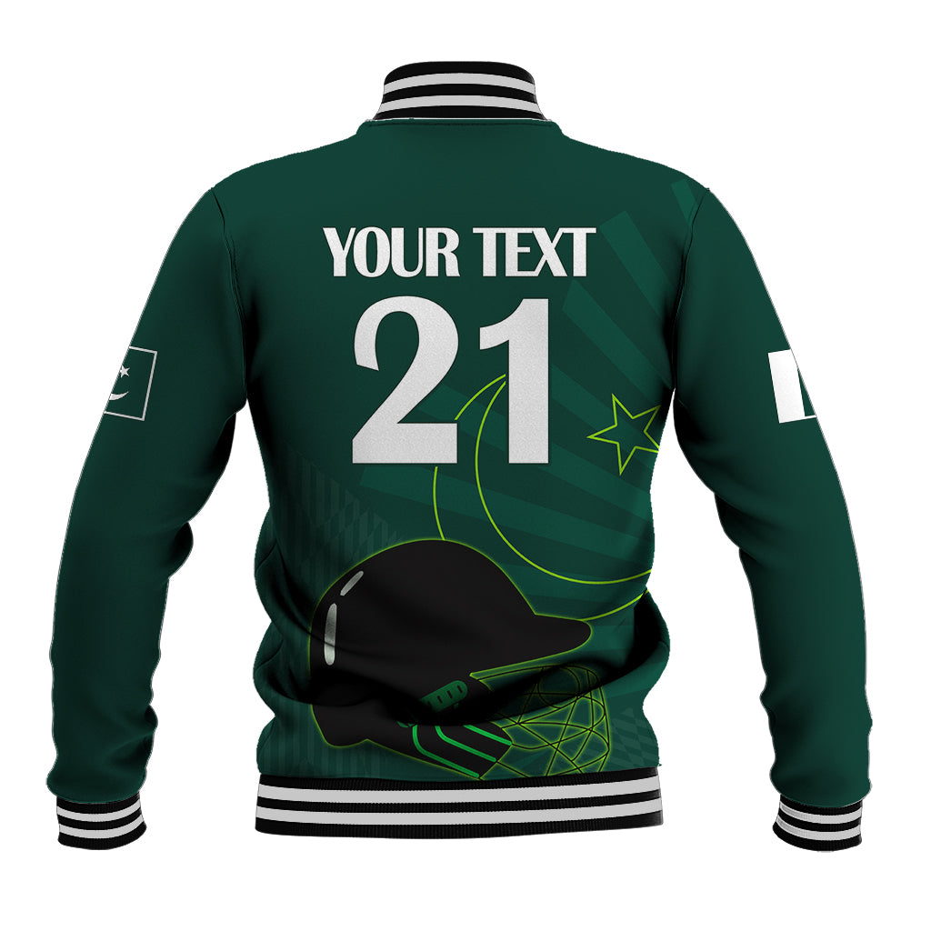 Custom Pakistan Cricket Helmet Baseball Jacket Proud Shaheen Falcon Star and Crescent LT9 - Wonder Print Shop