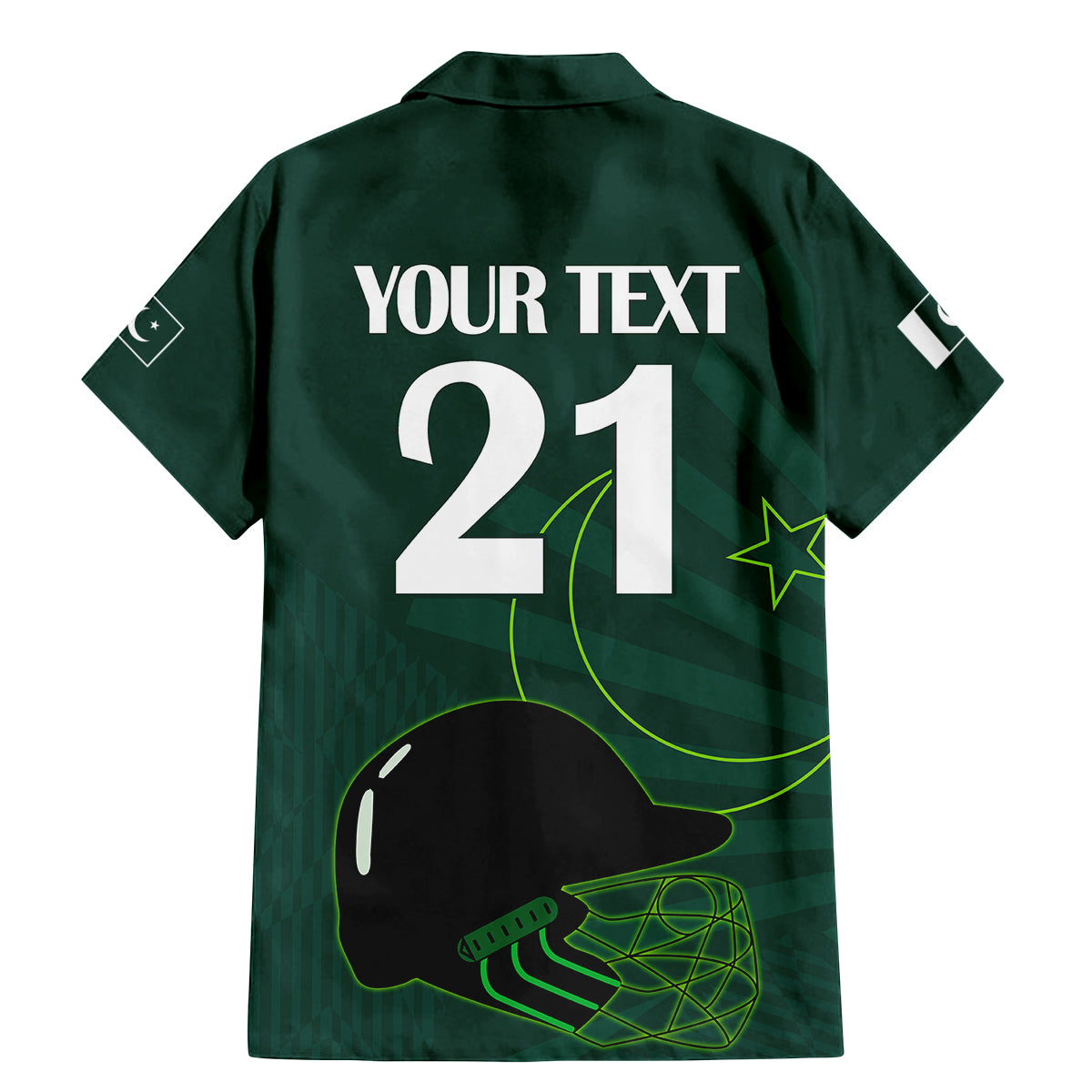 Custom Pakistan Cricket Helmet Family Matching Mermaid Dress and Hawaiian Shirt Proud Shaheen Falcon Star and Crescent LT9 - Wonder Print Shop