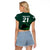 Custom Pakistan Cricket Helmet Raglan Cropped T Shirt Proud Shaheen Falcon Star and Crescent - Wonder Print Shop