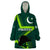 Custom Pakistan Cricket Helmet Wearable Blanket Hoodie Proud Shaheen Falcon Star and Crescent - Wonder Print Shop