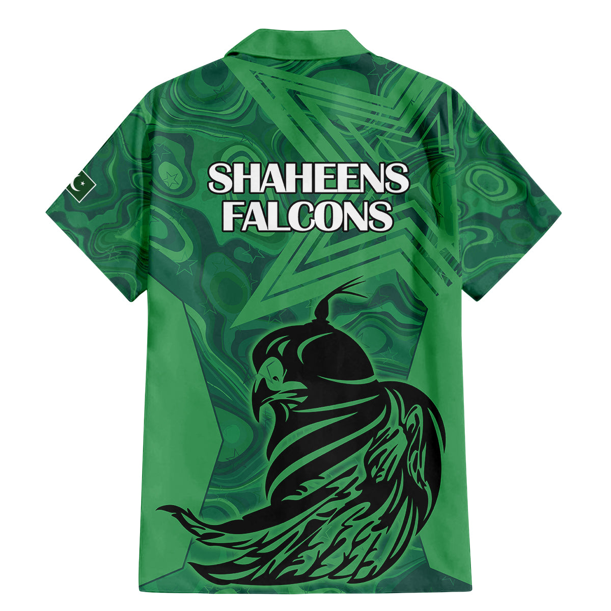 Pakistan Cricket Family Matching Mermaid Dress and Hawaiian Shirt Go Falcon World Cup 2023 Sporty Style LT9 - Wonder Print Shop